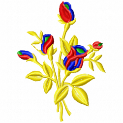 Flowers And Tree Embroidery Design 11